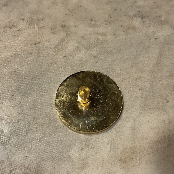 Vintage Tac Pin God Bless America enameled goldtone metal - Picture 3 of 6